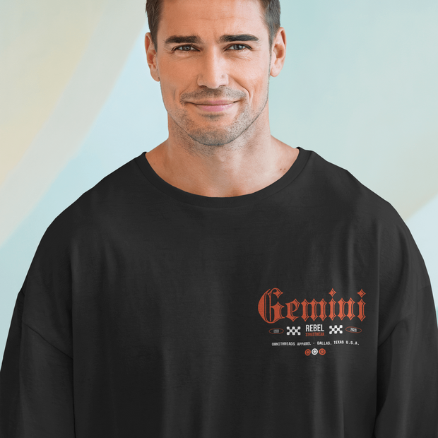 To Be Or Not To Be A Gemini - Oversize Deep Drop Shoulder Tee