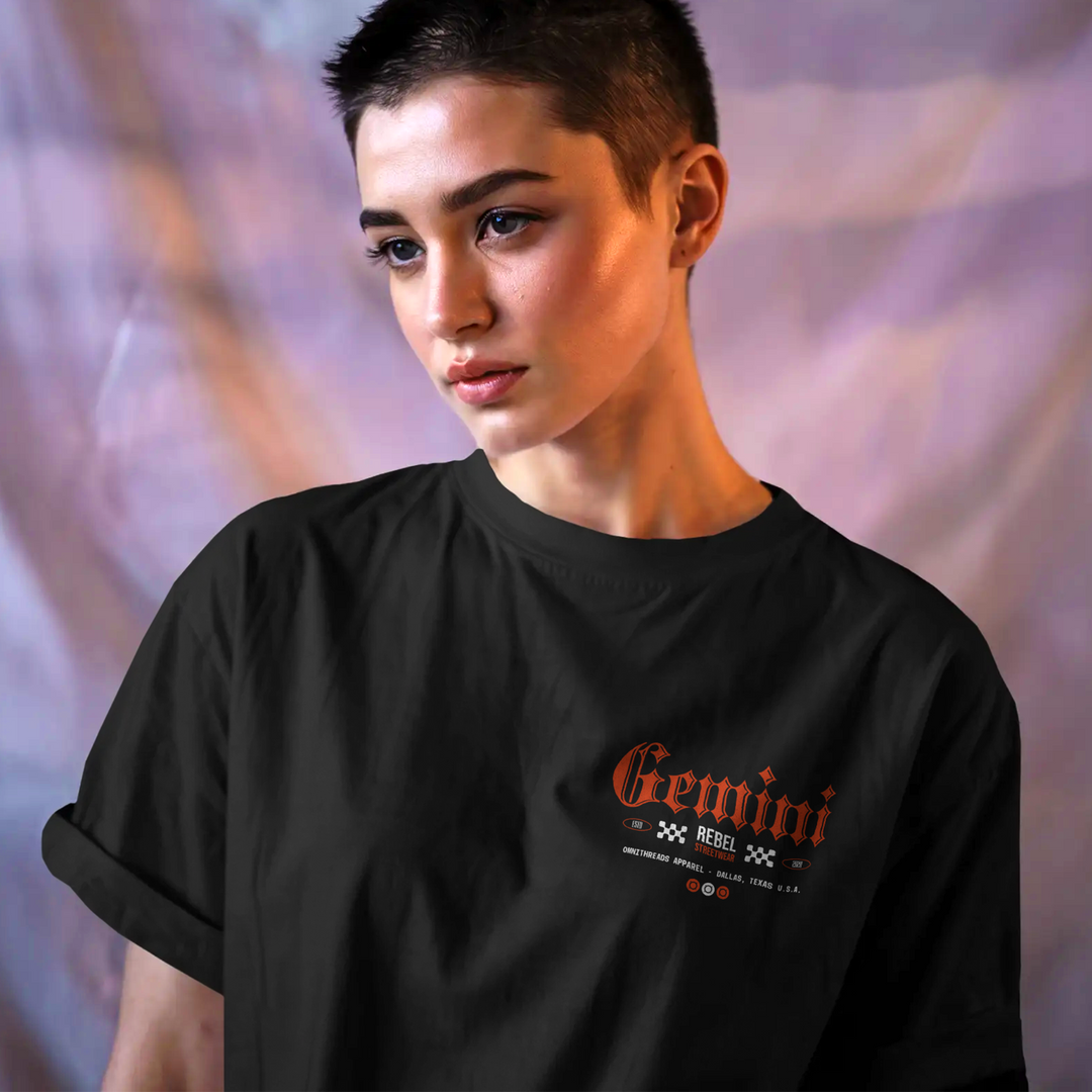 To Be Or Not To Be A Gemini - Oversize Deep Drop Shoulder Tee