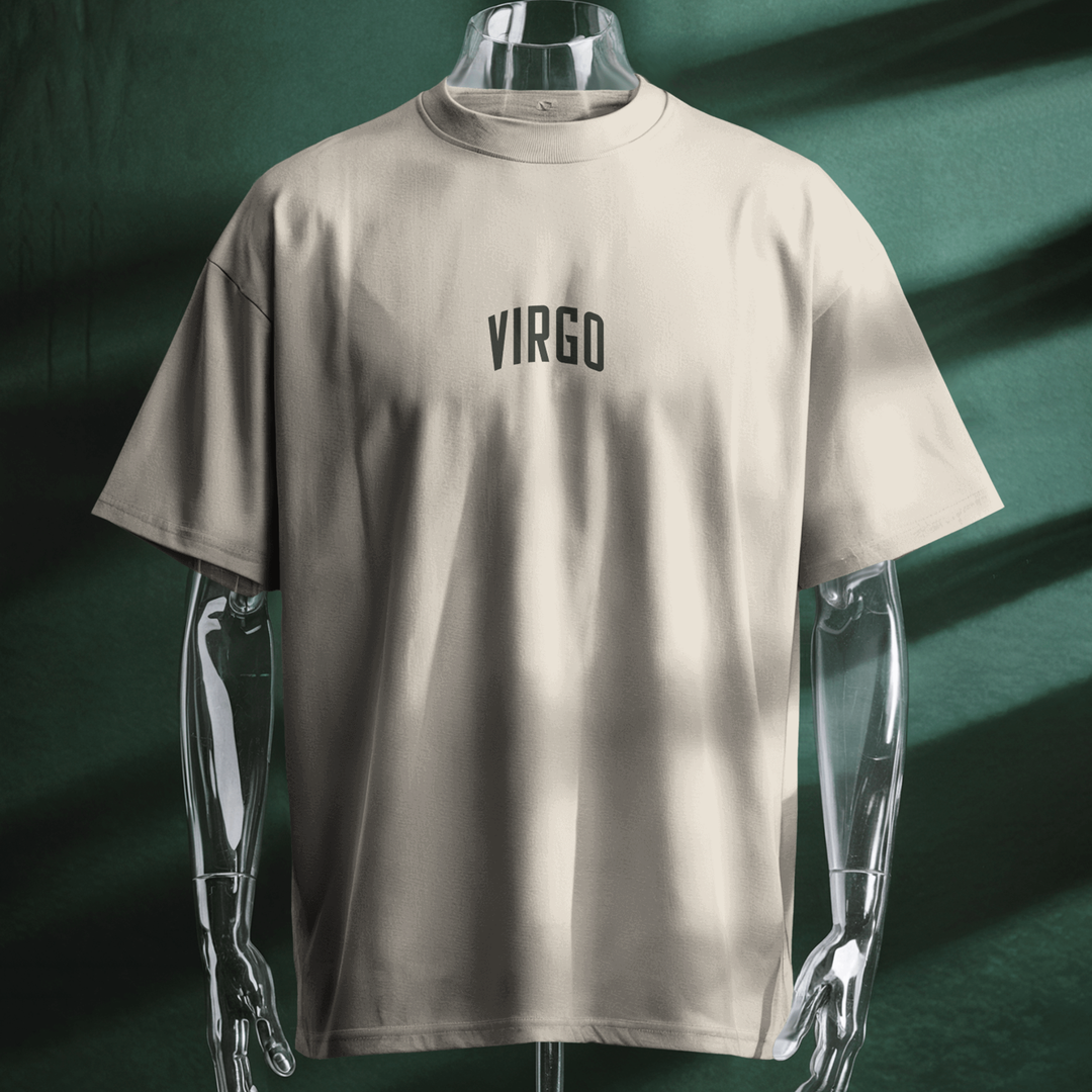 Virgo The Virgin - Oversize Deep Drop Shoulder Tee