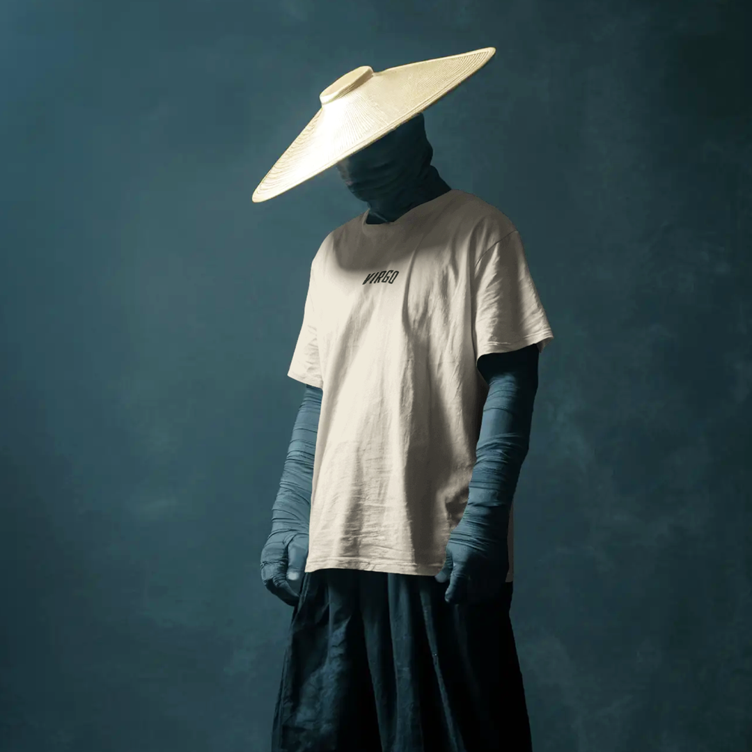 Virgo The Virgin - Oversize Deep Drop Shoulder Tee