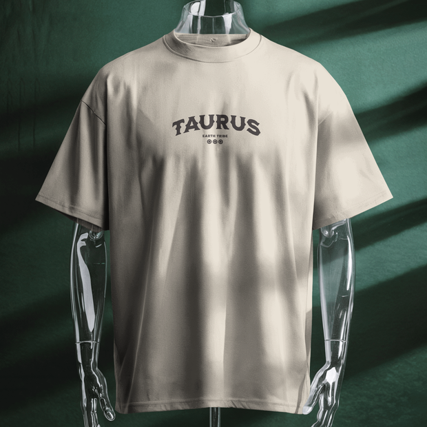 Wild West Taurus - Oversize Deep Drop Shoulder Tee