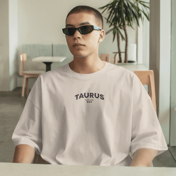 Wild West Taurus - Oversize Deep Drop Shoulder Tee