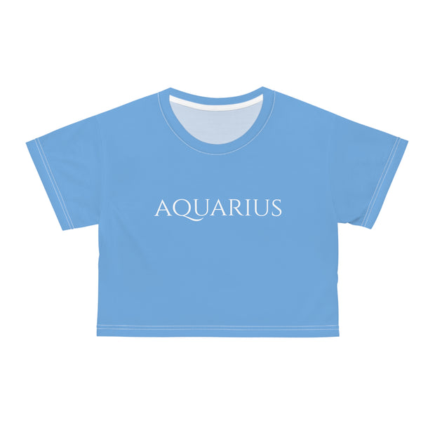Aquarius Minimal Blue - Crop Top
