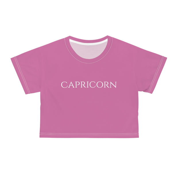 Capricorn Minimal Pink - Crop Top