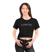 Cancer Minimal Black - Crop Top