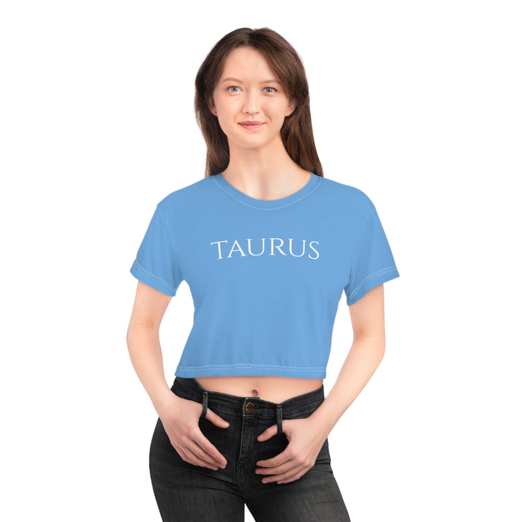 Taurus Minimal Blue - Crop Top