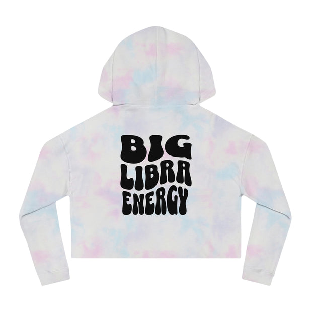 Big Libra Energy - Cropped Hooded Sweatshirt
