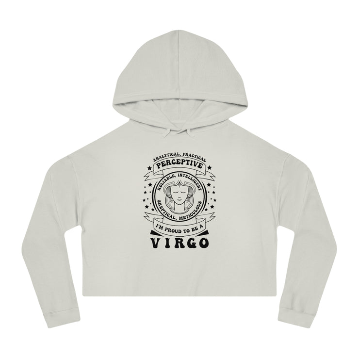Virgo Honor - Cropped Hooded Sweatshirt