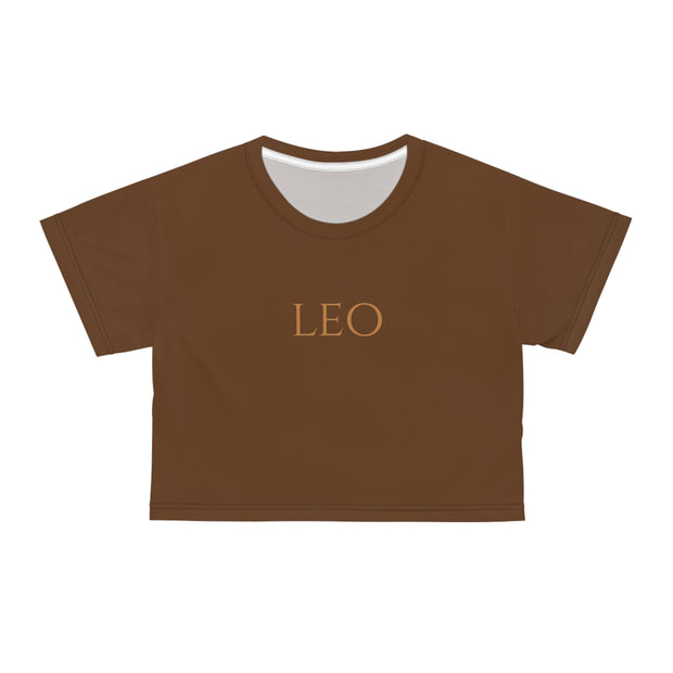 Leo Minimal Neutral - Crop Top