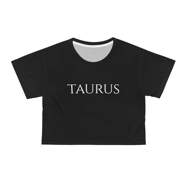 Taurus Minimal Black - Crop Top