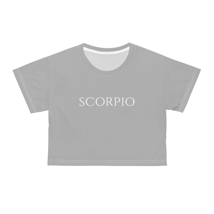 Scorpio Minimal Grey - Crop Top
