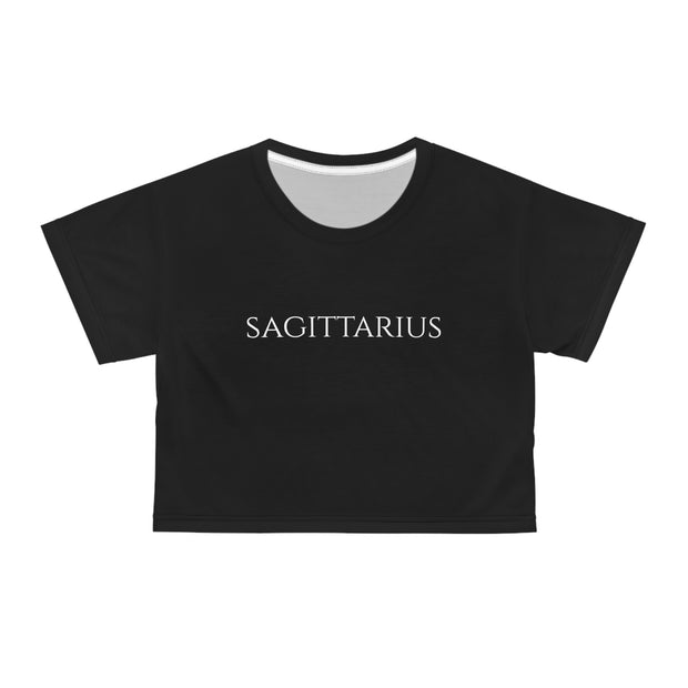 Sagittarius Minimal Black - Crop Top