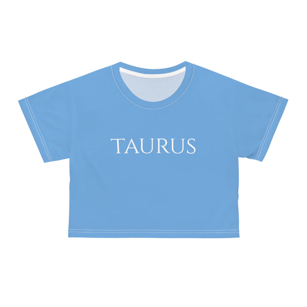 Taurus Minimal Blue - Crop Top