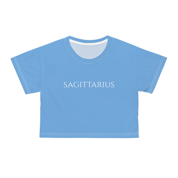 Sagittarius Minimal Blue - Crop Top