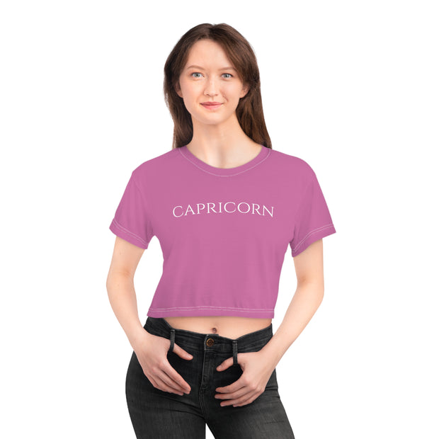 Capricorn Minimal Pink - Crop Top