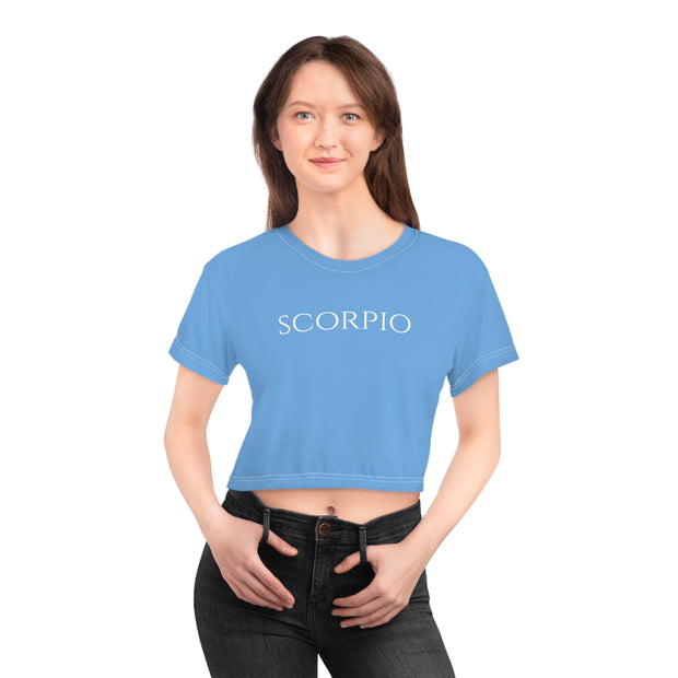 Scorpio Minimal Blue - Crop Top