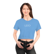 Leo Minimal Blue - Crop Top