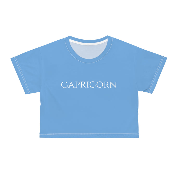 Capricorn Minimal Blue - Crop Top